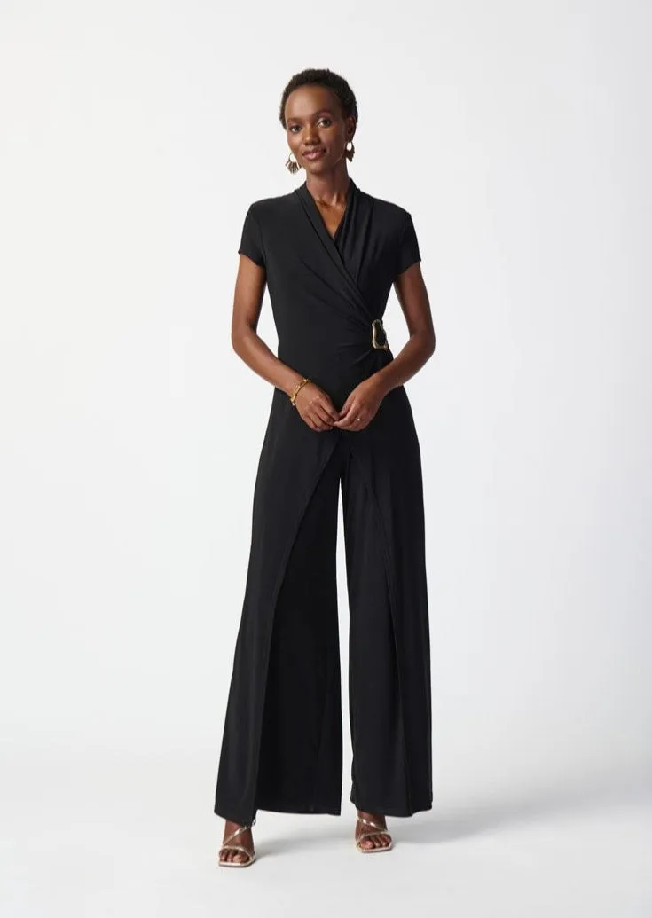 Olivia Joseph Ribkoff Silky Knit Wide-Leg Jumpsuit