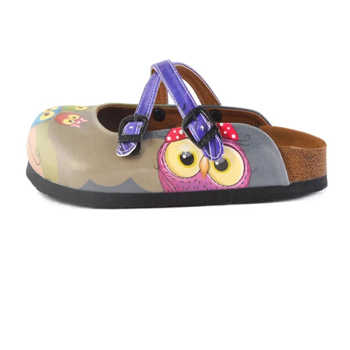 Purple Owl Clogs WCAL155