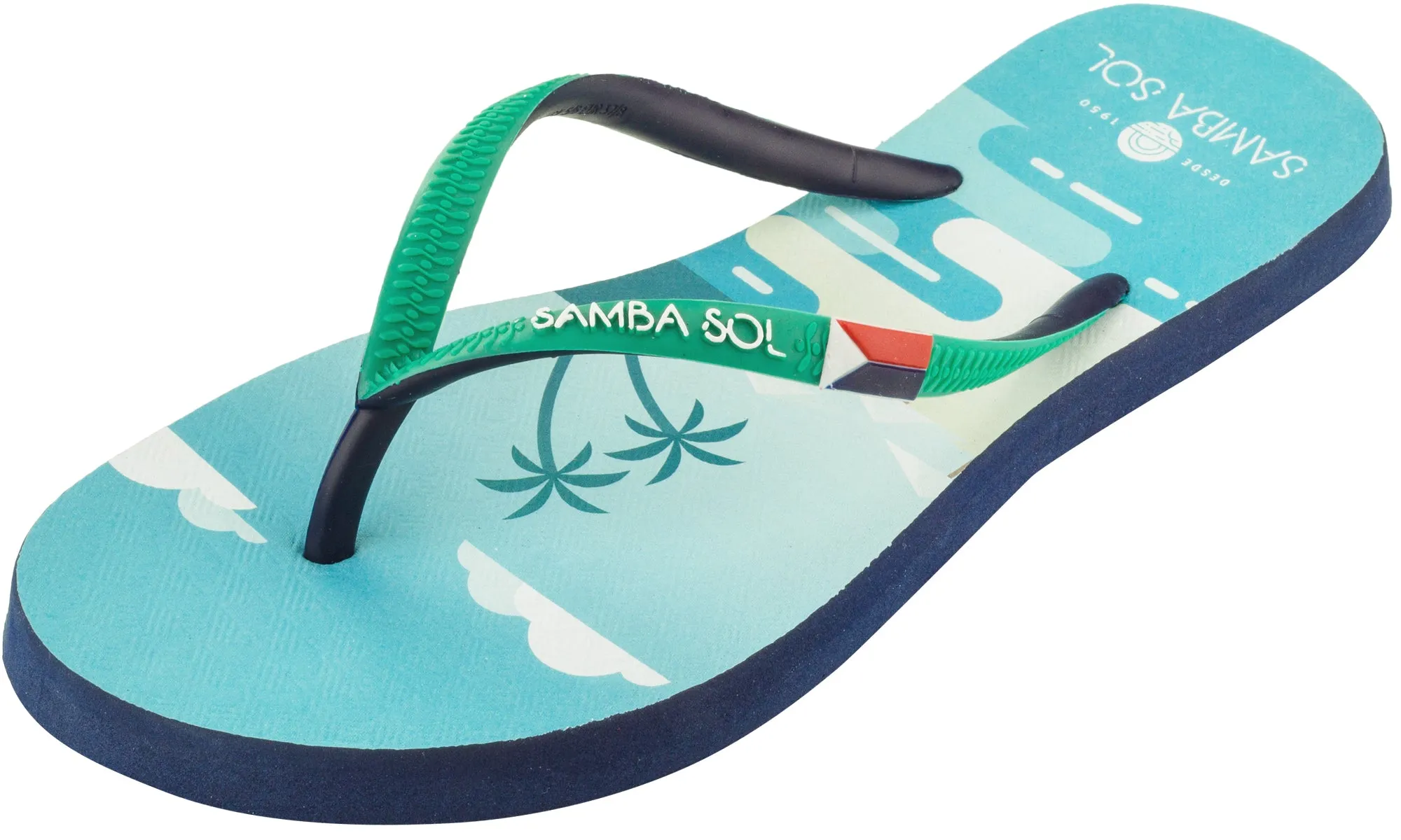 Samba Sol Women's Beach Collection Flip Flops - St Martin