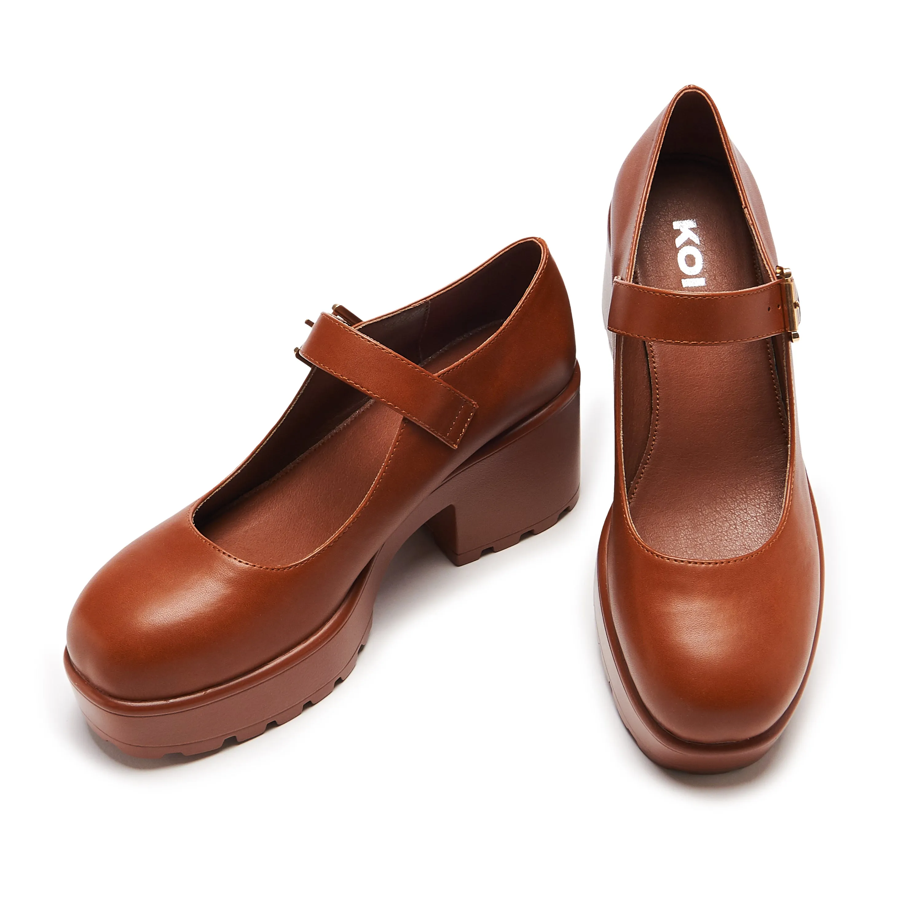 Tira Mary Janes 'Acorn Brown Edition'