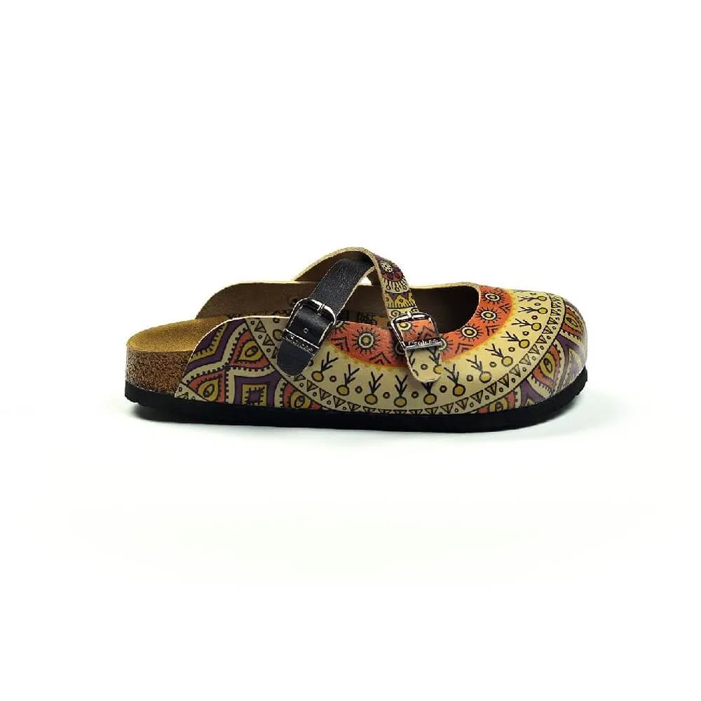 Yellow Geometric Clogs - WCAL3217